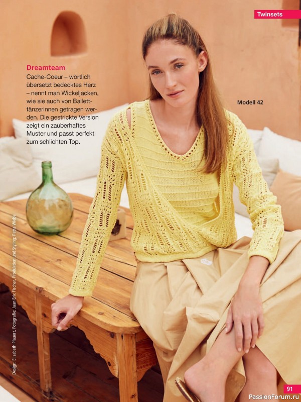 Вязаные проекты спицами в журнале &laquo;Hundert Seiten voller Ideen №2 2026&raquo;