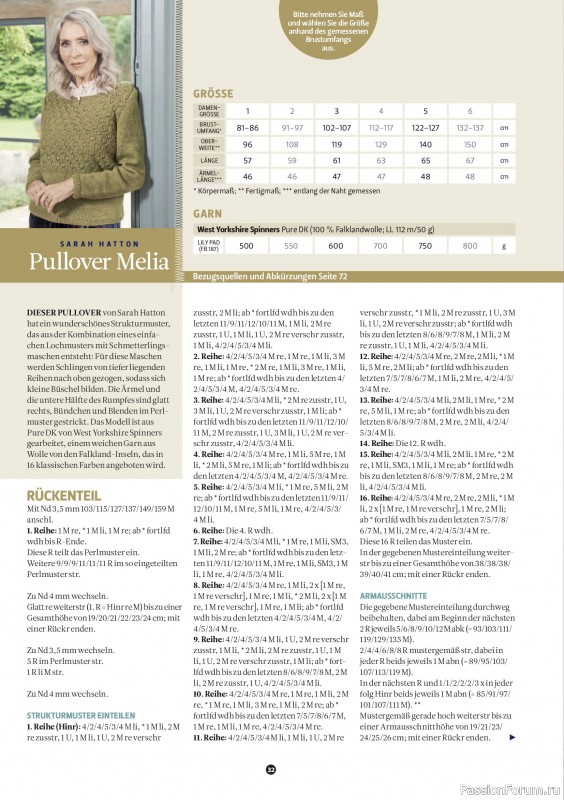 Вязаные проекты спицами в журнале &laquo;The Knitter №80 2026 Germany&raquo;