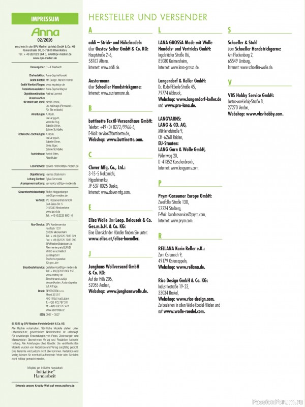 Коллекция проектов для рукодельниц в журнале &laquo;Anna №2 2026&raquo;