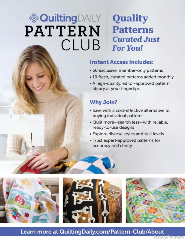 Коллекция проектов для рукодельниц в журнале «McCall's Quilting - Winter 2026»
