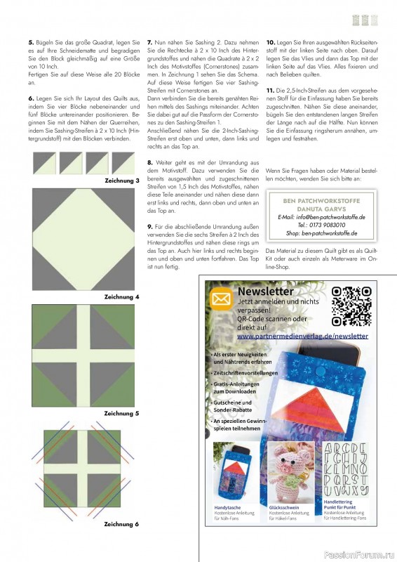 Коллекция проектов для рукодельниц в журнале &laquo;Patchwork Magazin №6 2026&raquo;