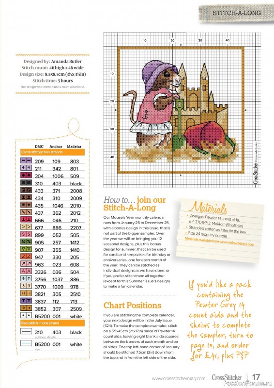 Коллекция вышивки в журнале «CrossStitcher №423 2025»