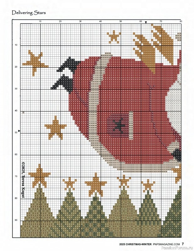 Коллекция вышивки в журнале «Punch Needle & Primitive Stitcher - Winter 2025»