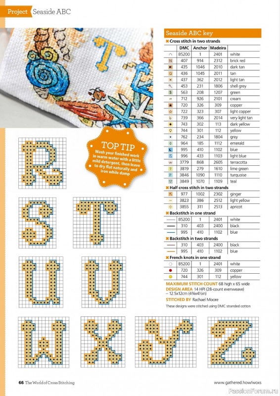 Коллекция вышивки в журнале «The World of Cross Stitching №320 2022»