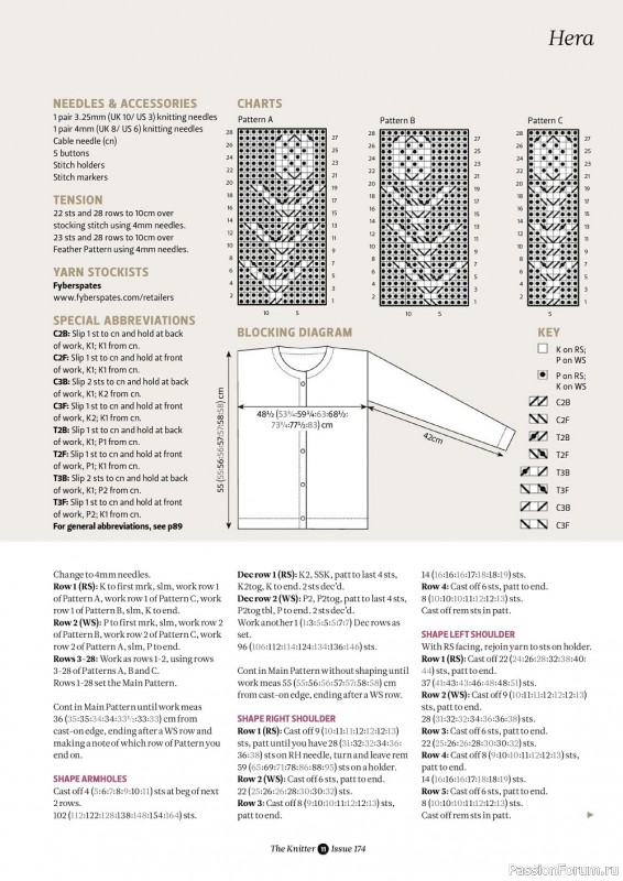 Вязаные модели в журнале «The Knitter №174 2022»