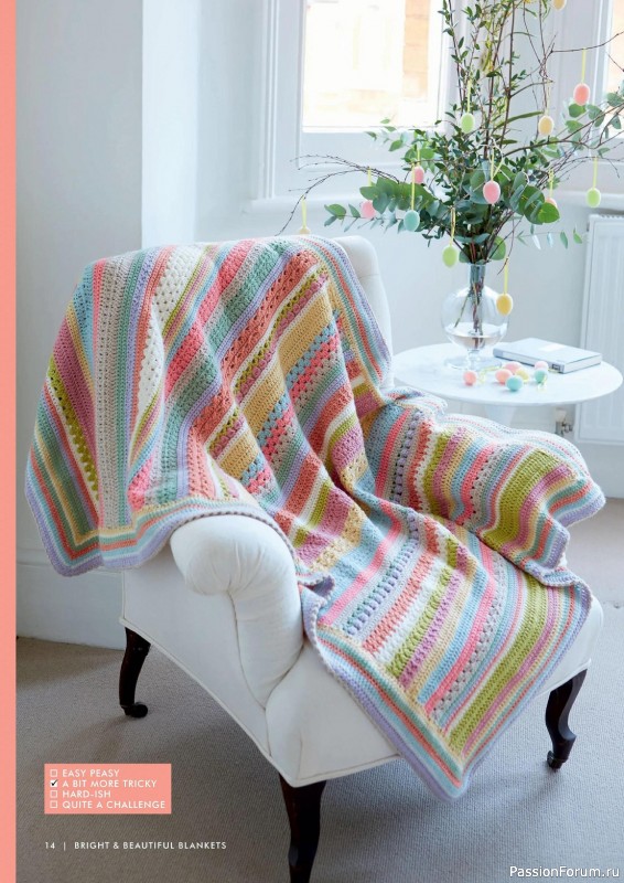 Вязаные проекты крючком в журнале «Create Your Own Crochet Blankets - 2023»