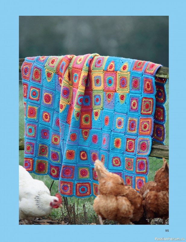 Вязаные проекты в книге «Block-by-Block Blankets and Afghans».