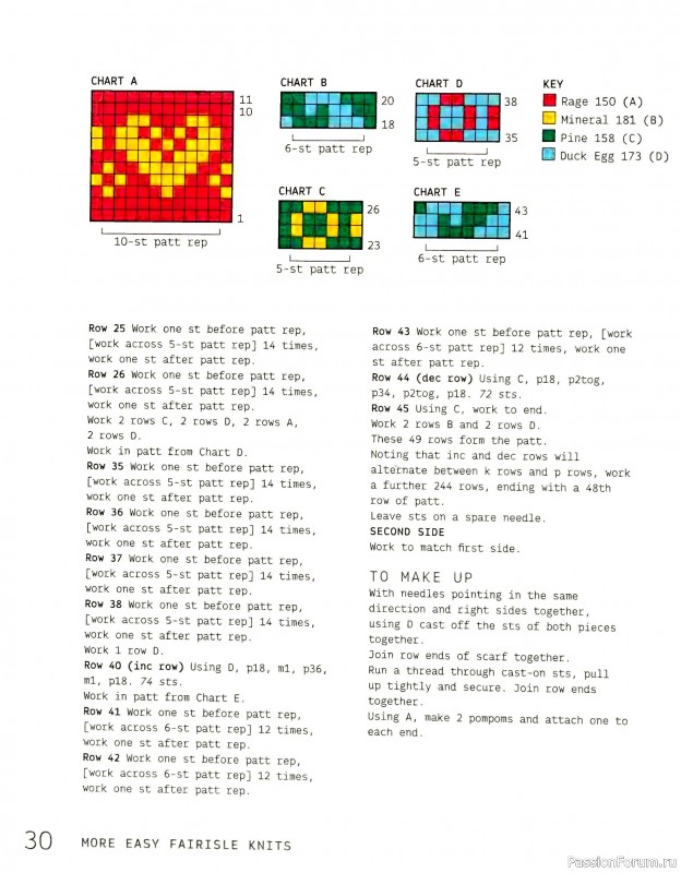 Вязаные проекты в книге «More Easy Fairisle Knits».