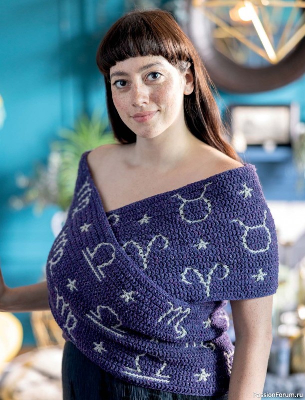 Вязаные проекты в книге &laquo;Zodiac Mosaic Crochet&raquo;.
