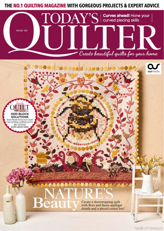 Коллекция проектов для рукодельниц в журнале &laquo;Todays Quilter №130 2025&raquo;