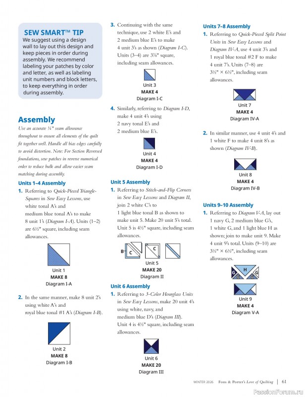 Коллекция проектов для рукодельниц в журнале «Fons & Porter's Love of Quilting - Winter 2026»