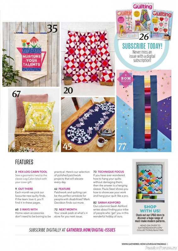 Коллекция проектов для рукодельниц в журнале &laquo;Love Patchwork & Quilting №164 2026&raquo;