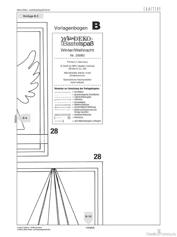 Коллекция проектов для рукодельниц в журнале «Mein Deko und Bastelspass №60 2025»