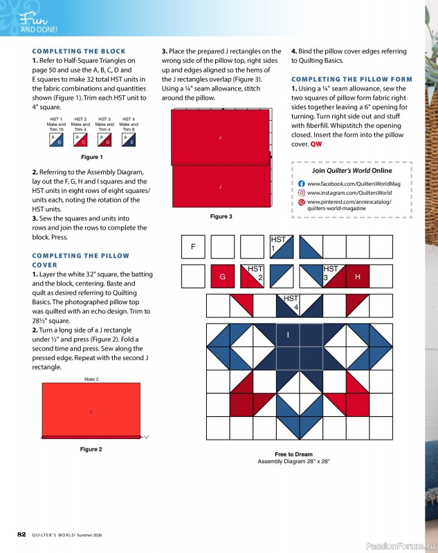 Коллекция проектов для рукодельниц в журнале &laquo;Quilter's World - Summer 2026&raquo;