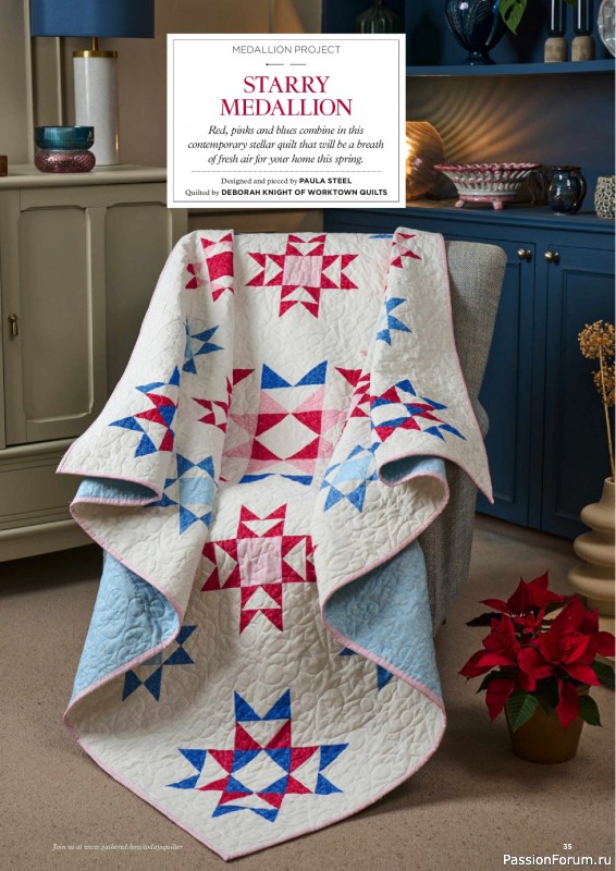 Коллекция проектов для рукодельниц в журнале «Todays Quilter №125 2025»