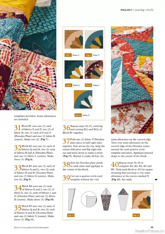 Коллекция проектов для рукодельниц в журнале «Todays Quilter №126 2025»