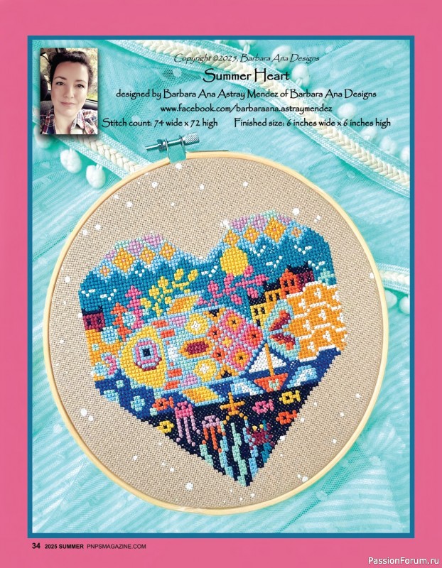 Коллекция вышивки в журнале «Punch Needle & Primitive Stitcher - Summer 2025»