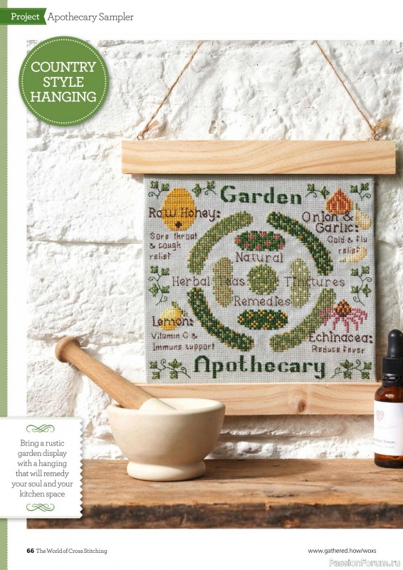 Коллекция вышивки в журнале «The World of Cross Stitching №345 2024»