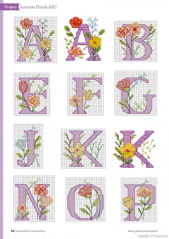 Коллекция вышивки в журнале «The World of Cross Stitching №375 2026»