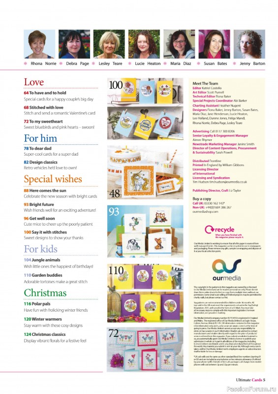 Коллекция вышивки в журнале «Ultimate CrossStitch – Cards 2026»
