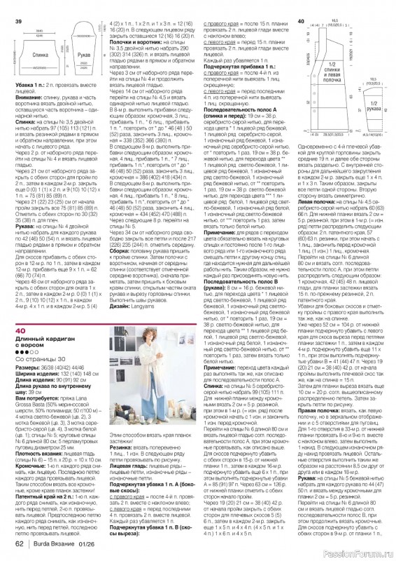 Вязаные модели в журнале &laquo;B-Вязание №1 2026&raquo;