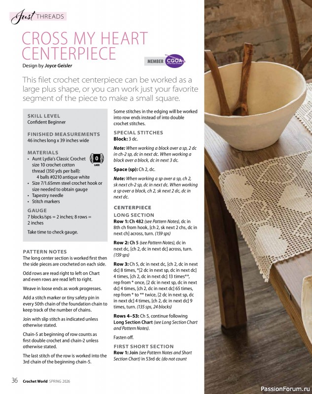 Вязаные проекты крючком в журнале &laquo;Crochet World - Spring 2026&raquo;