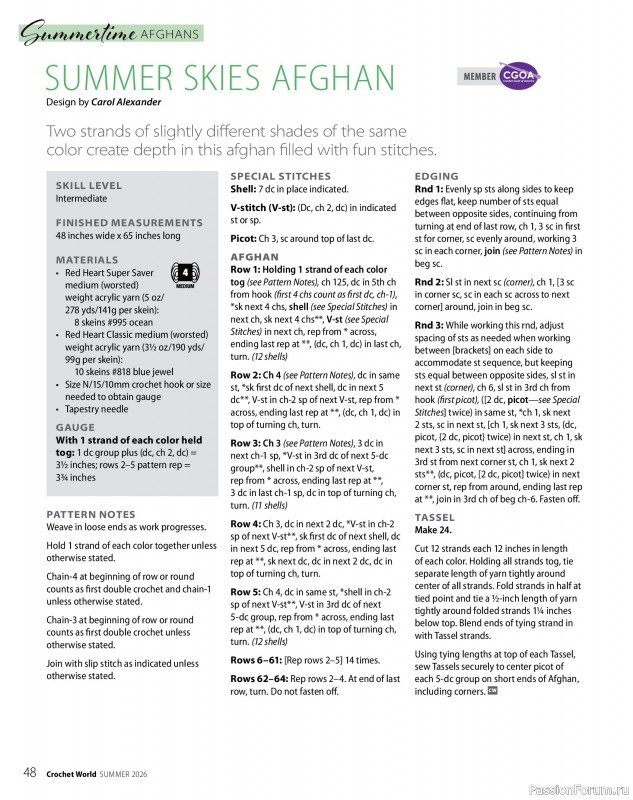 Вязаные проекты крючком в журнале &laquo;Crochet World - Summer 2026&raquo;