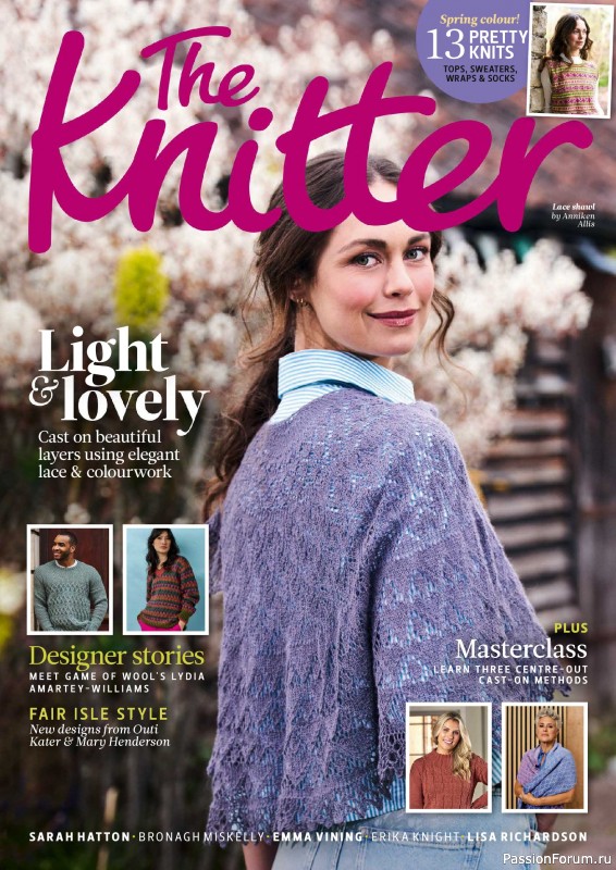 Вязаные проекты спицами в журнале «The Knitter №228 2026»