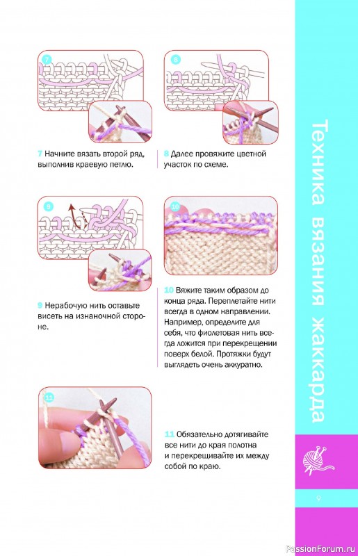 Вязаные проекты в книге « Очаровательные узоры спицами. Жаккард»