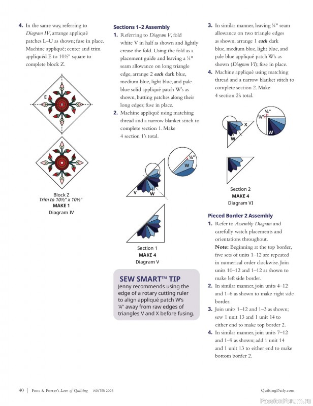 Коллекция проектов для рукодельниц в журнале «Fons & Porter's Love of Quilting - Winter 2026»