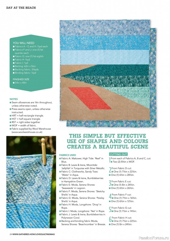 Коллекция проектов для рукодельниц в журнале «Love Patchwork & Quilting №154 2025»