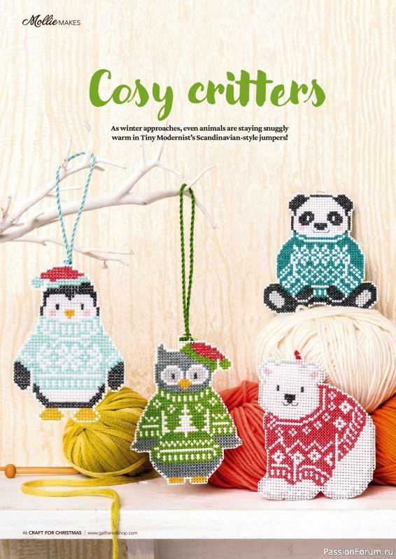 Коллекция проектов для рукодельниц в журнале «Mollie Make - Craft for Christmas 2026»