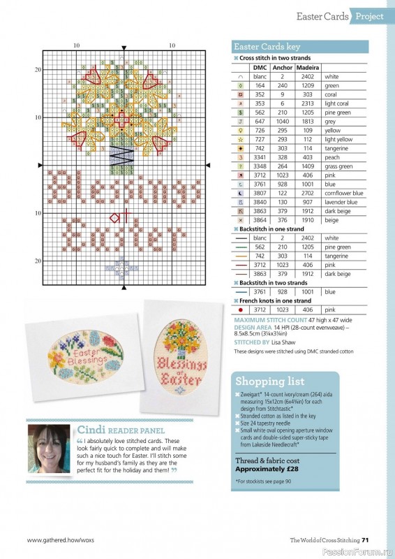 Коллекция вышивки крестиком в журнале «The World of Cross Stitching №318 2022»