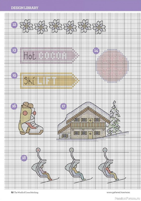 Коллекция вышивки в журнале «The World of Cross Stitching - Special 2023»