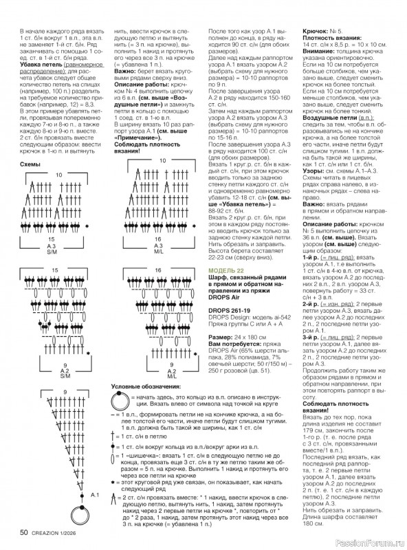 Вязаные модели в журнале «Creazion №1 2026»