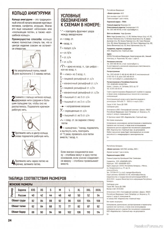 Вязаные модели в журнале «Вяжем крючком №10 2023»