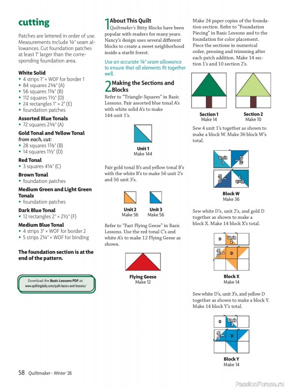 Коллекция проектов для рукодельниц в журнале «Quiltmaker - Winter 2026»
