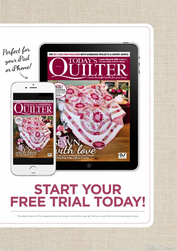Коллекция проектов для рукодельниц в журнале «Todays Quilter №137 2025»