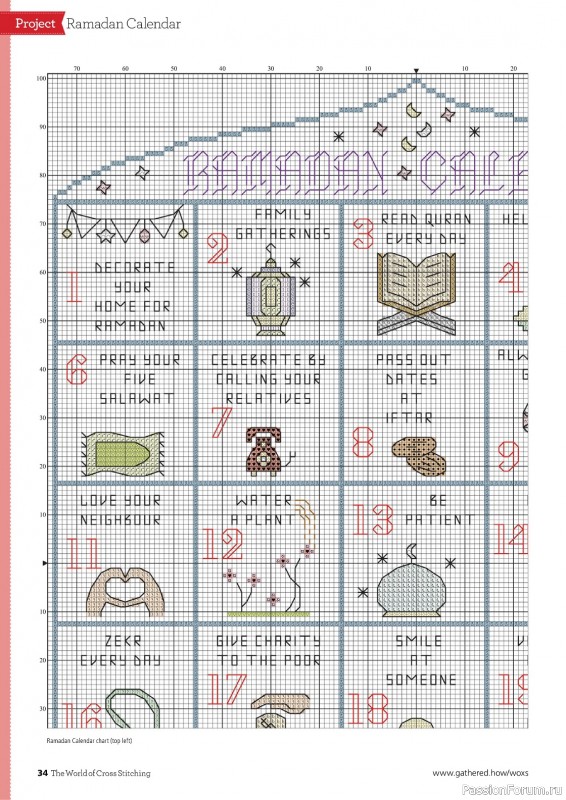 Коллекция вышивки в журнале «The World of Cross Stitching №343 2024»