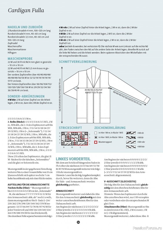 Вязаные модели спицами в журнале «The Knitter №63 2023 Germany»