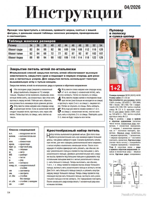 Вязаные модели в журнале &laquo;Сабрина №4 2026&raquo;