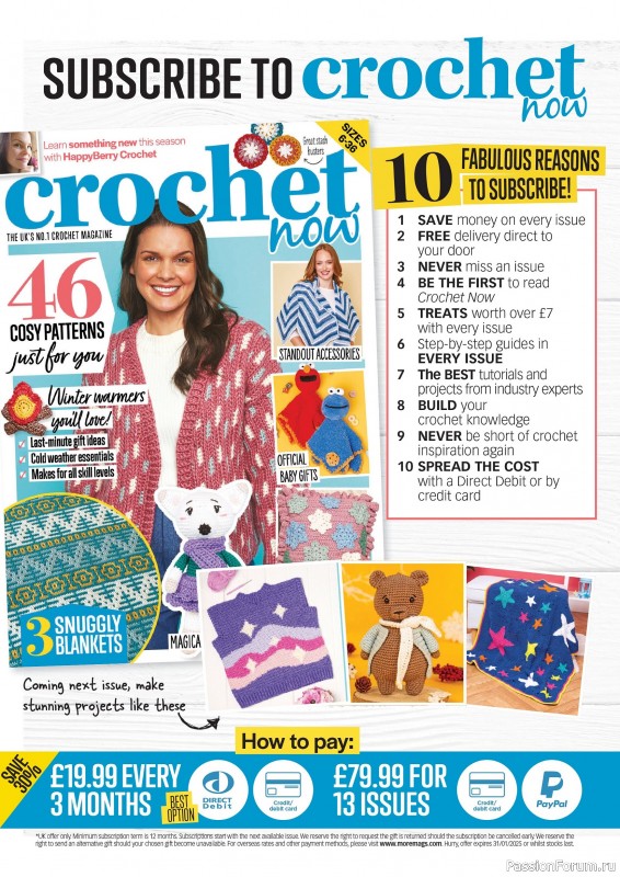 Вязаные проекты крючком в журнале «Crochet Now №128 2025»