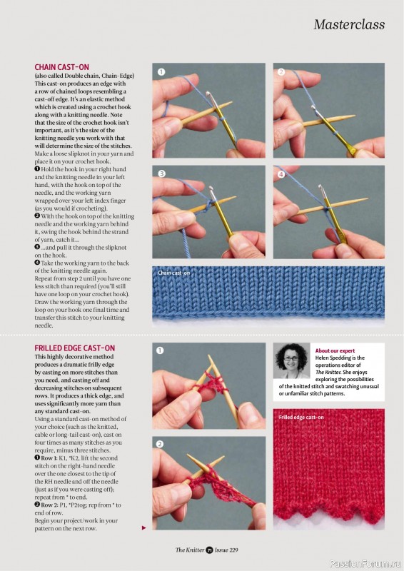 Вязаные проекты спицами в журнале «The Knitter №229 2026»