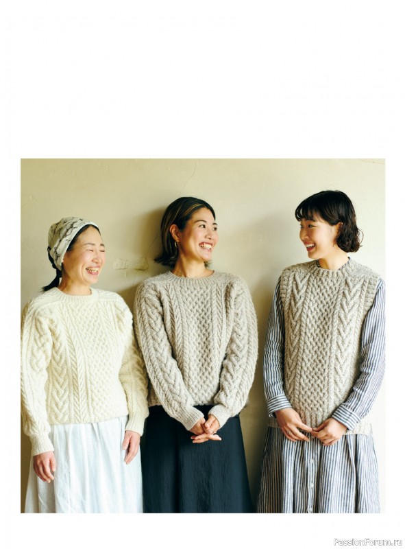 Вязаные проекты в книге «Aran knits for a lifetime»