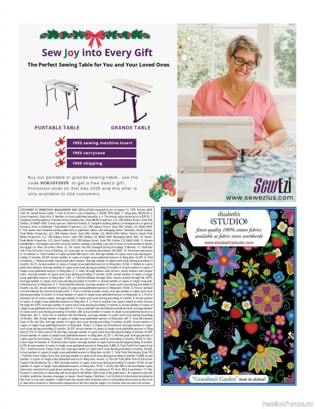 Коллекция проектов для рукодельниц в журнале «Fons & Porter's Love of Quilting - Winter 2026»