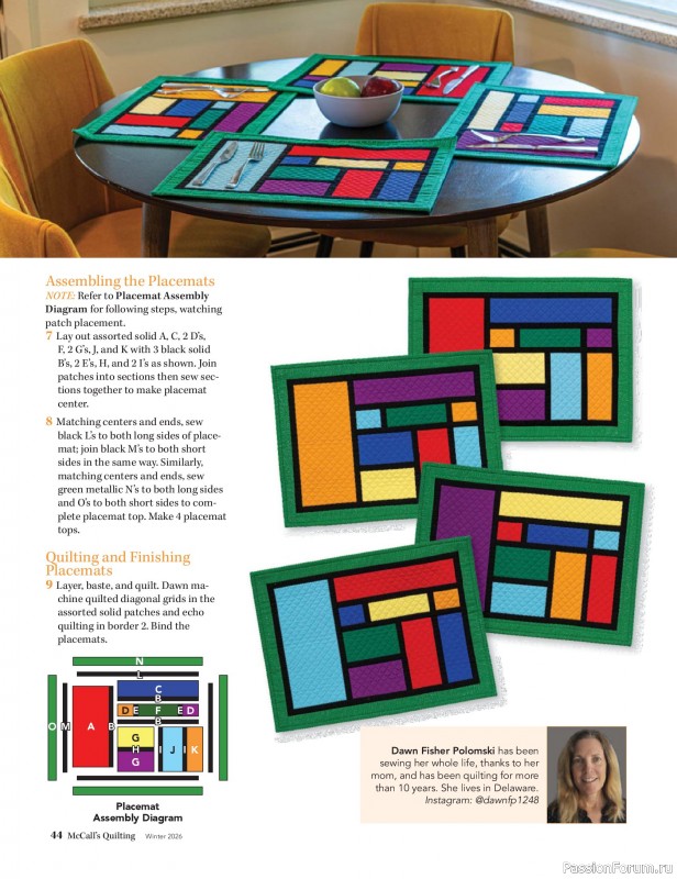 Коллекция проектов для рукодельниц в журнале «McCall's Quilting - Winter 2026»