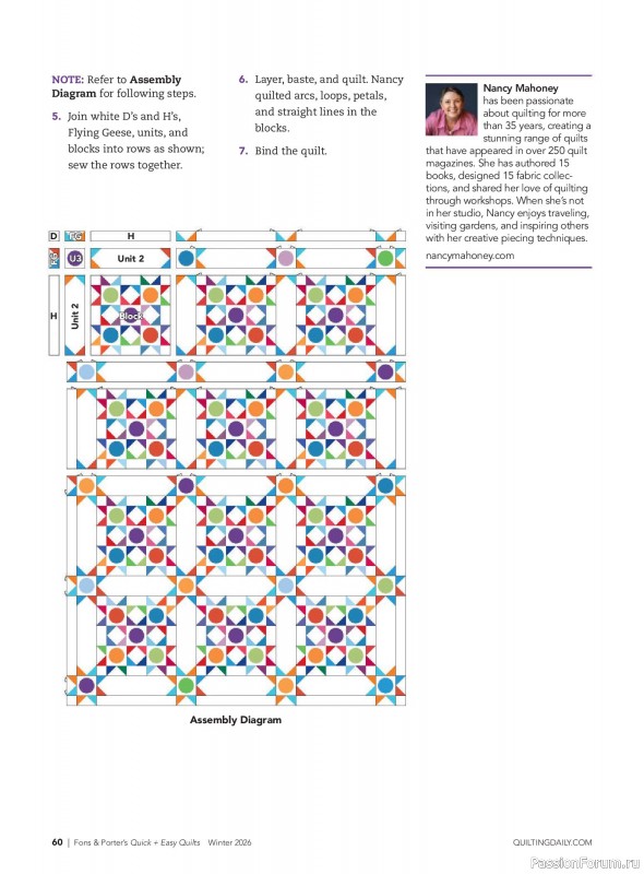 Коллекция проектов для рукодельниц в журнале &laquo;Quick+Easy Quilts - Winter 2026&raquo;