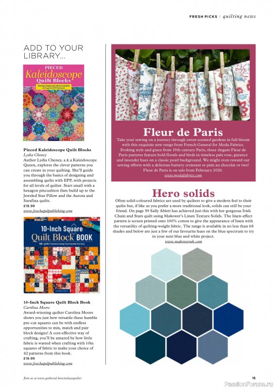 Коллекция проектов для рукодельниц в журнале &laquo;Todays Quilter №136 2026&raquo;