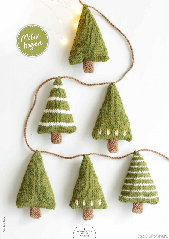 Коллекция проектов для рукодельниц в журнале «Weihnachten & Advent - selber machen №49 2025»