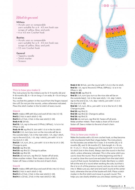 Вязаные проекты крючком в журнале «Fun Crochet Magazine №25 2025»